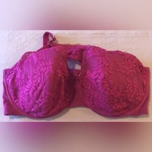 Cacique pink asymmetrical bra size 42G